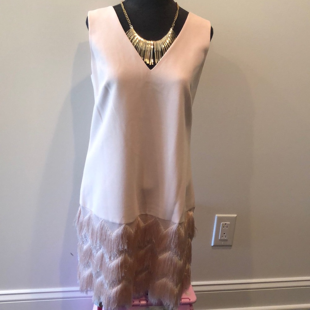 BCBG Maxazria  “Addilyn” Fringe Dress